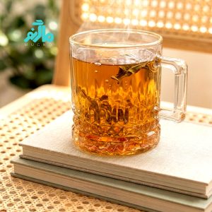 فنجان چای بلور مدل لوستری
